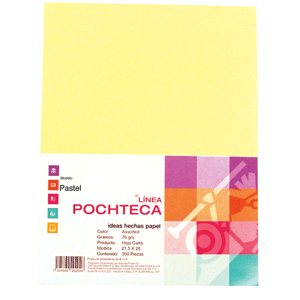 HOJA POCHTECA PASTEL COLOR AMARILLO 100 HOJAS HOJA POCHTECA PASTEL COLOR AMARILLO 100 HOJAS