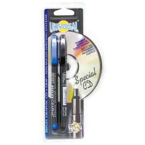 MARCADOR PARA CD NEGRO/AZUL BLISTER C/2 MARCADOR PARA CD NEGRO/AZUL BLISTER C/2