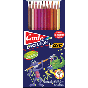 LAPICES COLORES EVOLUTION C/12 + 1 LAPIZ LAPICES COLORES EVOLUTION C/12 + 1 LAPIZ