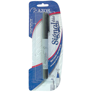 MARCADOR PERM.SIGNAL DUO B/1 NEGRO MARCADOR PERM.SIGNAL DUO B/1 NEGRO