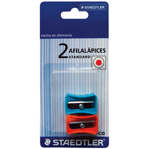 SACAPUNTAS DE PLASTICO STAEDTLER BLISTER C/2 SACAPUNTAS DE PLASTICO STAEDTLER BLISTER C/2