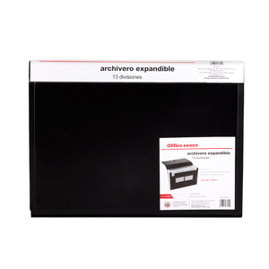 ARCHIVO EXPANDIBLE 13 DIVISIONES T/CARTA NEGRO OD ARCHIVO EXPANDIBLE 13 DIVISIONES T/CARTA NEGRO OD