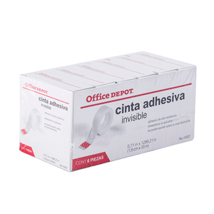 CINTA INVISIBLE 18 X 33 PAQ/6 S/DESPACHADOR OD CINTA INVISIBLE 18 X 33 PAQ/6 S/DESPACHADOR OD