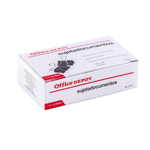 SUJETADOCUMENTOS 3/4 19MM C/12 OFFICE DEPOT SUJETADOCUMENTOS 3/4 19MM C/12 OFFICE DEPOT