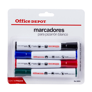 MARCADORES PARA PIZARRON P/4 COLORES SURTIDOS MARCADORES PARA PIZARRON P/4 COLORES SURTIDOS