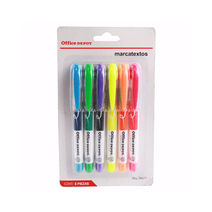 MARCATEXTOS COLORES SURTIDOS PUNTA CINCEL MARCATEXTOS COLORES SURTIDOS PUNTA CINCEL