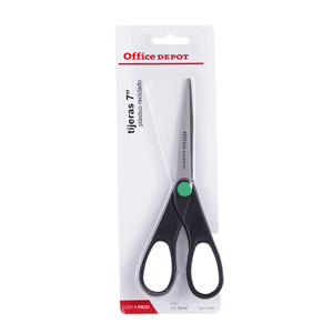 TIJERA 7 DE OFICINA PLASTICO NEGRO ACERO TIJERA 7 DE OFICINA PLASTICO NEGRO ACERO