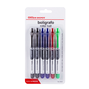 ROLLER BALL SURTIDO PAQ/6 OFFICE DEPOT ROLLER BALL SURTIDO PAQ/6 OFFICE DEPOT