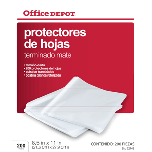PROTECTOR OFFICE DEPOT MATE 200 PIEZAS PROTECTOR OFFICE DEPOT MATE 200 PIEZAS