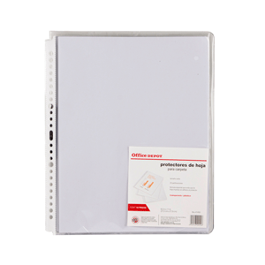 PROTECTOR DE HOJAS T/CARTA P/10 OFFICE DEPOT PROTECTOR DE HOJAS T/CARTA P/10 OFFICE DEPOT