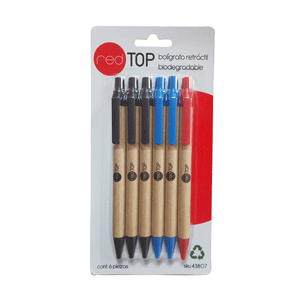 BOLIGRAFO RETRACTIL GREEN B/6 T/NEGRA P/MEDIANO BOLIGRAFO RETRACTIL GREEN B/6 T/NEGRA P/MEDIANO