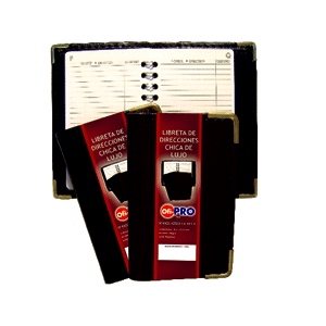 LIBRETA DIRECCIONES LUJO NEGRO PEQUEÑA LIBRETA DIRECCIONES LUJO NEGRO PEQUEÑA