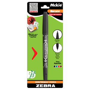 MARCADOR MICKIE DOBLE PUNTA COLOR NEGRO B/1 MARCADOR MICKIE DOBLE PUNTA COLOR NEGRO B/1