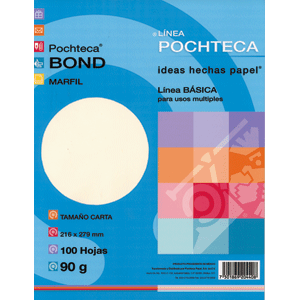 PAPEL BOND MARFIL 90 GRAMOS 100 HOJAS PAPEL BOND MARFIL 90 GRAMOS 100 HOJAS