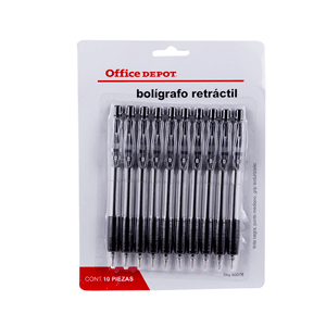 BOLIGRAFO RETRACTIL C/GRIP TEXTURIZADO TINTA NEGRA BOLIGRAFO RETRACTIL C/GRIP TEXTURIZADO TINTA NEGRA