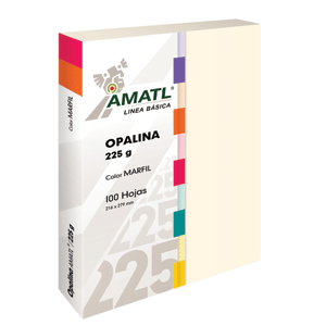 OPALINA AMATL MARFIL 225 GRAMOS T/CARTA 100 HJS OPALINA AMATL MARFIL 225 GRAMOS T/CARTA 100 HJS