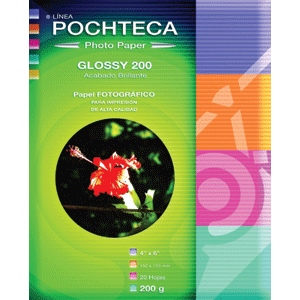 PAPEL FOTOGRÁFICO GLOSSY 200G 4X6PLG 20H PAPEL FOTOGRÁFICO GLOSSY 200G 4X6PLG 20H