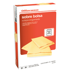 SOBRE ENGOMADO MANILA ESQUELA 50 PK OFFICE DEPOT SOBRE ENGOMADO MANILA ESQUELA 50 PK OFFICE DEPOT