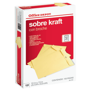 SOBRES CON BROCHE METALICO OFICIO 100 PK OFFICE SOBRES CON BROCHE METALICO OFICIO 100 PK OFFICE