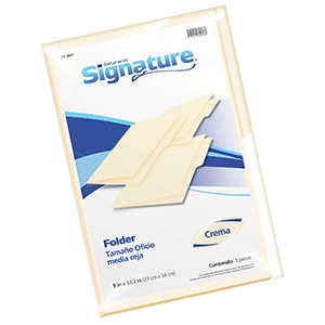 FOLDER SIGNATURE TAMANO OFICIO CREMA 3 PIEZAS FOLDER SIGNATURE TAMANO OFICIO CREMA 3 PIEZAS