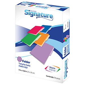 FOLDER SIGNATURE TAMANO NARANJA 50 PIEZAS FOLDER SIGNATURE TAMANO NARANJA 50 PIEZAS