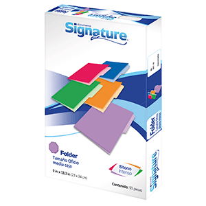 FOLDER SIGNATURE TAMANO OFICIO ROJO 50 PIEZAS FOLDER SIGNATURE TAMANO OFICIO ROJO 50 PIEZAS