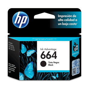CARTUCHO DE TINTA HP 664 NEGRA ORIGINAL CARTUCHO DE TINTA HP 664 NEGRA ORIGINAL