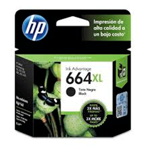 CARTUCHO DE TINTA HP 664XL NEGRA ORIGINAL CARTUCHO DE TINTA HP 664XL NEGRA ORIGINAL