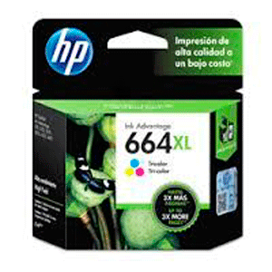 CARTUCHO DE TINTA HP 664XL TRICOLOR ORIGINAL CARTUCHO DE TINTA HP 664XL TRICOLOR ORIGINAL