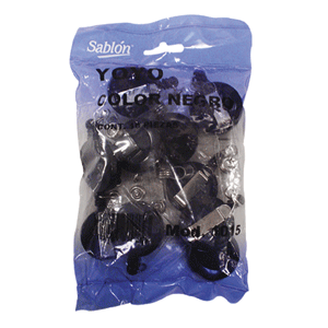 BOLSA C/10 YOYOS RETRACTILES NEGRO BOLSA C/10 YOYOS RETRACTILES NEGRO