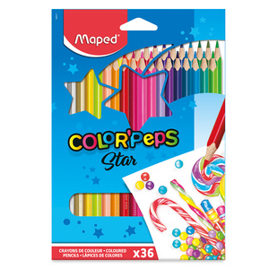 LÁPICES COLOR´PEPS X36 ESTUCHE DE CARTÓN LÁPICES COLOR´PEPS X36 ESTUCHE DE CARTÓN