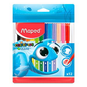 ROTULADORES COLOR PEPS OCEAN X12 FUNDA ROTULADORES COLOR PEPS OCEAN X12 FUNDA