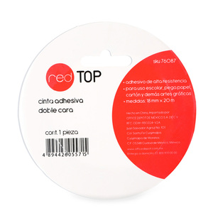 CINTA ADHESIVA DOBLE CARA 18MM*20M*190MIC PZ CINTA ADHESIVA DOBLE CARA 18MM*20M*190MIC PZ