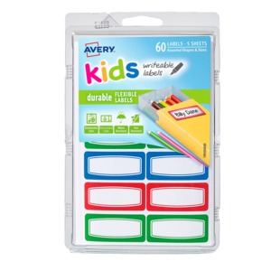 ETIQ RECTANGULAR DURABLE P/NINOS 60U ETIQ RECTANGULAR DURABLE P/NINOS 60U