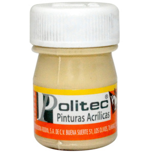 PINTURA ACRILICA CREMA POLITEC 20ML PZ PINTURA ACRILICA CREMA POLITEC 20ML PZ