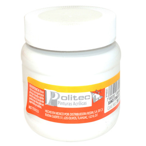 PINTURA ACRILICA BLANCO TITANEO POLITEC N301 250ML PINTURA ACRILICA BLANCO TITANEO POLITEC N301 250ML