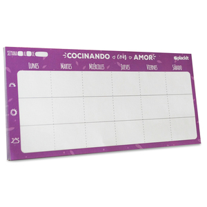 MAGNETICO MENU SEMANAL PLACKIT COCINAR MAGNETICO MENU SEMANAL PLACKIT COCINAR