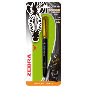 MARCADOR PUNTA DE PINCEL ZEBRA (BASE AGUA, COLOR) MARCADOR PUNTA DE PINCEL ZEBRA (BASE AGUA, COLOR)