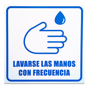 LETRERO DE PARED LAVARSE LAS MANOS CON FRECUENCIA LETRERO DE PARED LAVARSE LAS MANOS CON FRECUENCIA