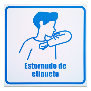 LETRERO DE PARED ESTORNUDO DE ETIQUETA LETRERO DE PARED ESTORNUDO DE ETIQUETA