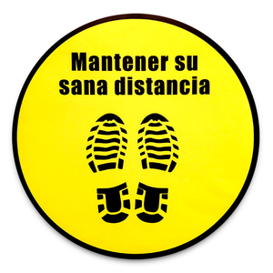 STICKER PARA PISO MANTENER SU SANA DISTANCIA STICKER PARA PISO MANTENER SU SANA DISTANCIA