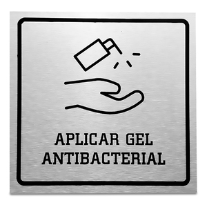 PLACA DE LETREROS INFORMATIVOS APLICAR GEL PLACA DE LETREROS INFORMATIVOS APLICAR GEL