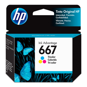 CARTUCHO DE TINTA HP 667 TRICOLOR ORIGINAL CARTUCHO DE TINTA HP 667 TRICOLOR ORIGINAL