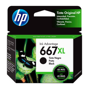 CARTUCHO DE TINTA HP 667XL NEGRA ORIGINAL CARTUCHO DE TINTA HP 667XL NEGRA ORIGINAL