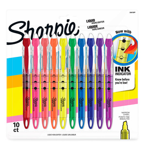MARCATEXTO SHARPIE LIQUIDO 10U (COLORES VARIADOS) MARCATEXTO SHARPIE LIQUIDO 10U (COLORES VARIADOS)