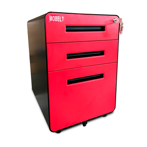 ARCHIVERO 3 GAVETAS NEGRO CON ROJO ARCHIVERO 3 GAVETAS NEGRO CON ROJO