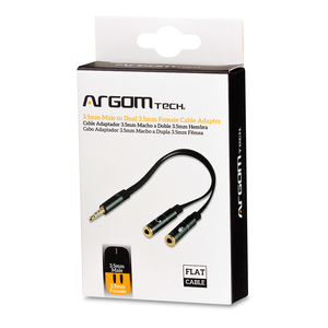 CABLE ARGOM SONIDO ESTEREO 3.5MM MACHO A 2 3.5MM CABLE ARGOM SONIDO ESTEREO 3.5MM MACHO A 2 3.5MM