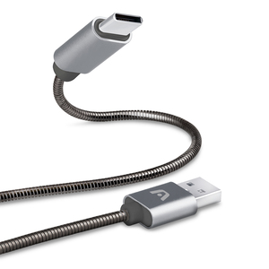 CABLE ARGOM TIPO C A USB 2.0 DURA SPRING TRENZADO CABLE ARGOM TIPO C A USB 2.0 DURA SPRING TRENZADO