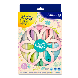MARCATEXTO PELIKAN FLASH PASTEL 10U MARCATEXTO PELIKAN FLASH PASTEL 10U
