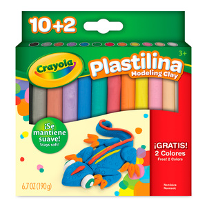 PLASTILINA CRAYOLA COLORES 10+2 12U PLASTILINA CRAYOLA COLORES 10+2 12U